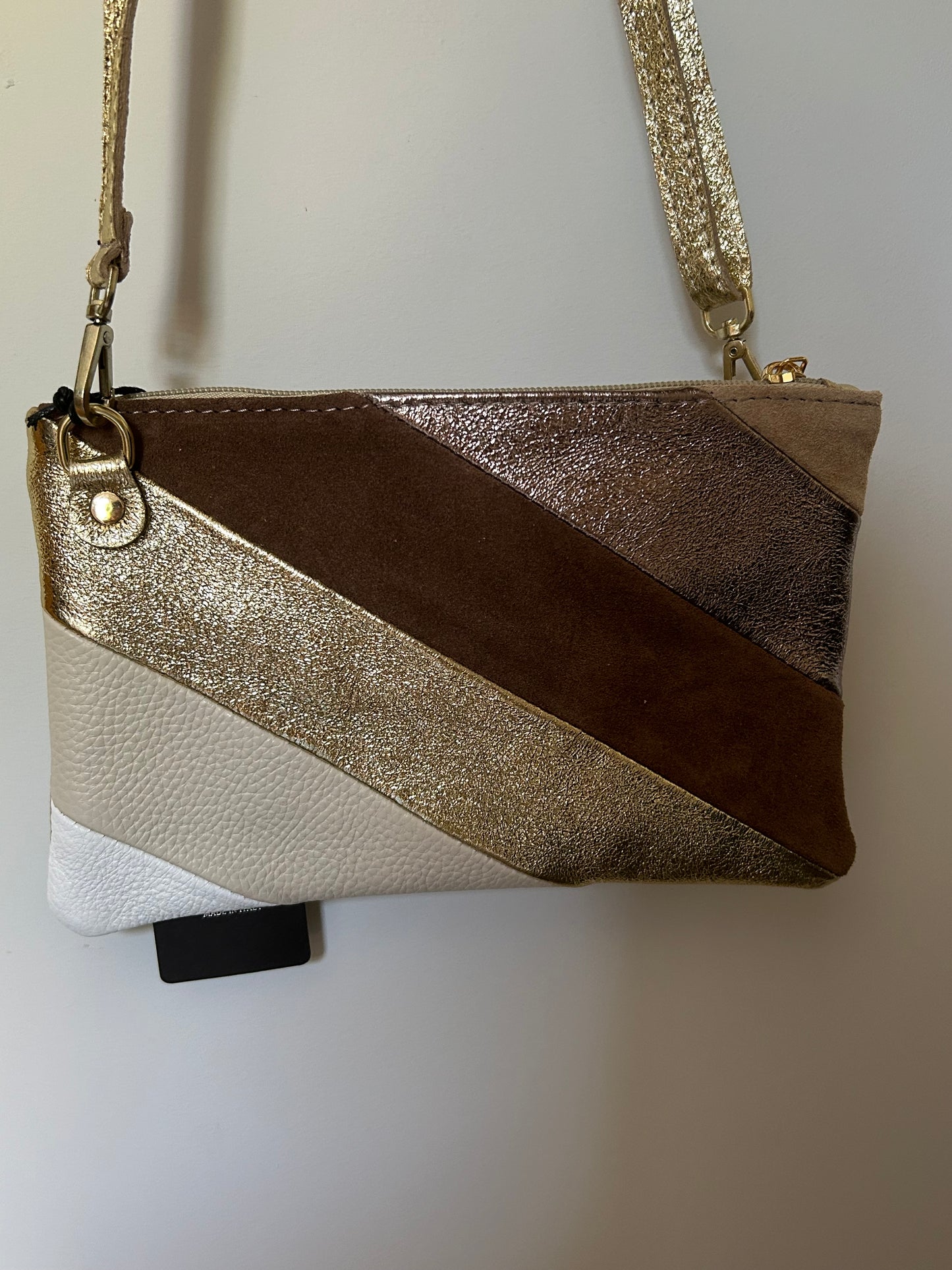 Metallic tasje meerkleurig