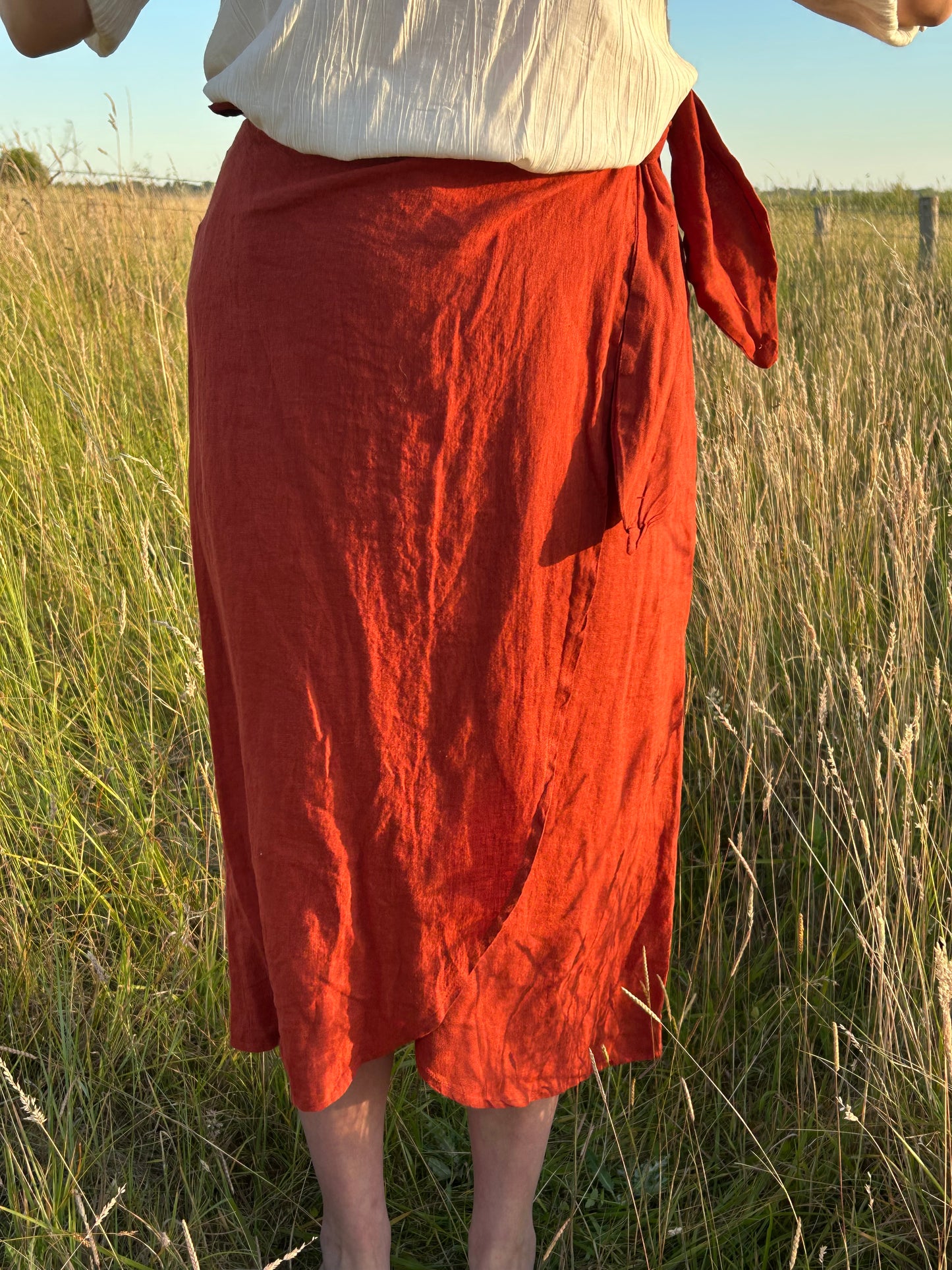 Linnen rok roest