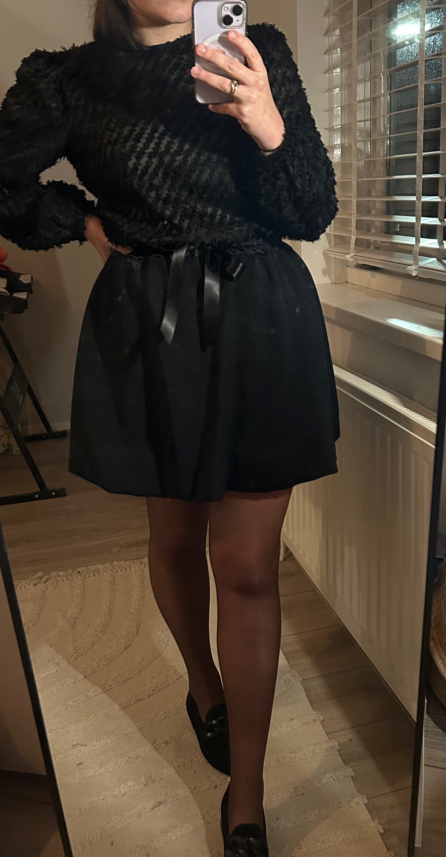Ballonrokje zwart
