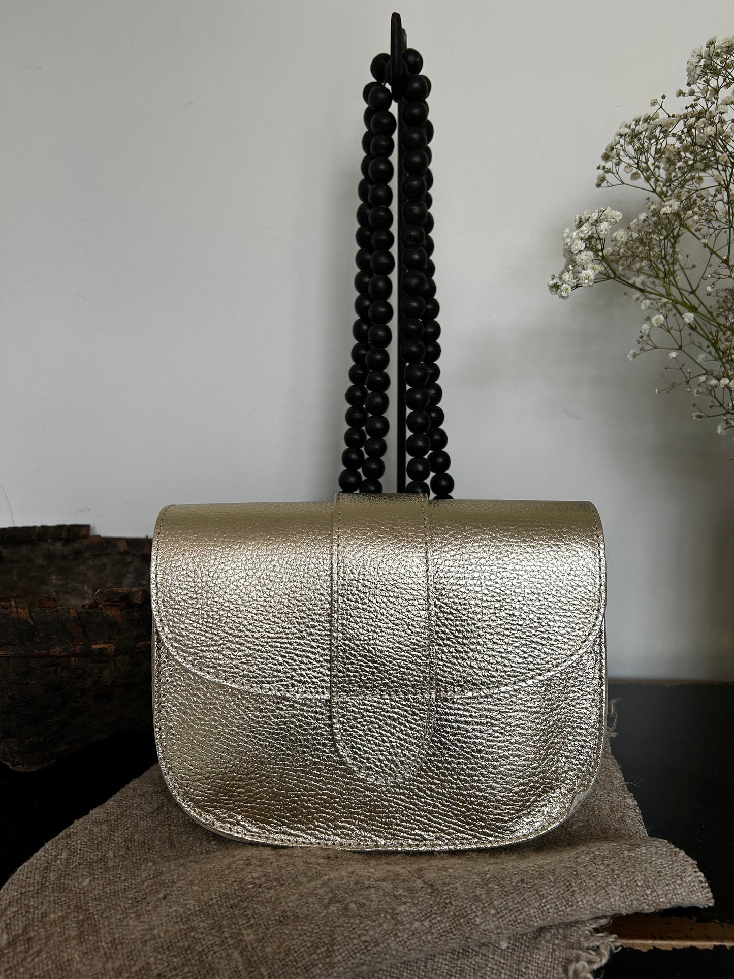 Goud metallic tasje