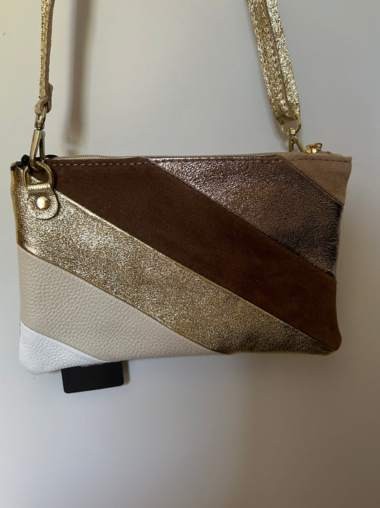 Metallic tasje meerkleurig
