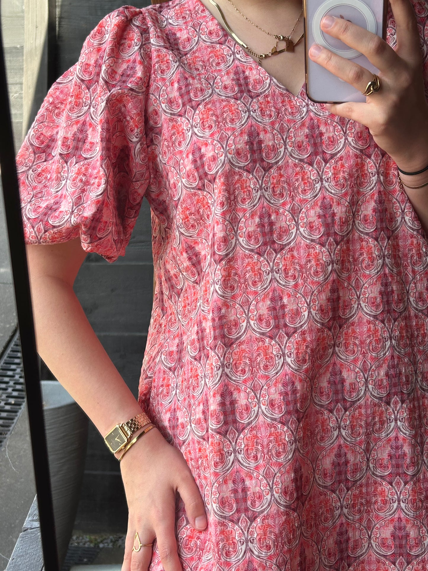 Azzurro jurk Roze