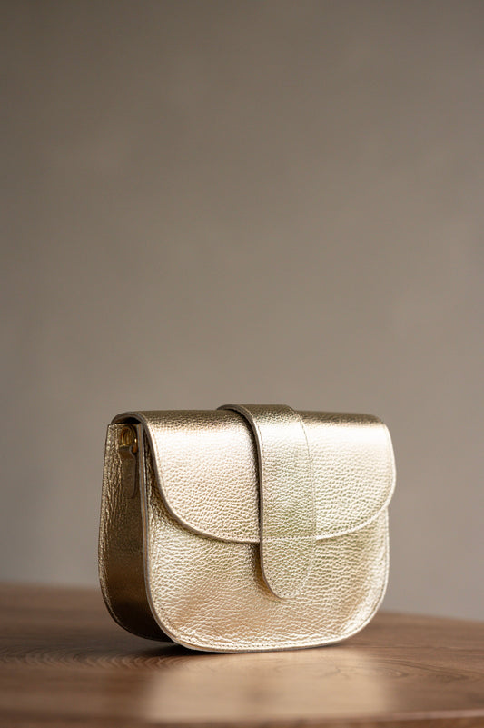Goud metallic tasje