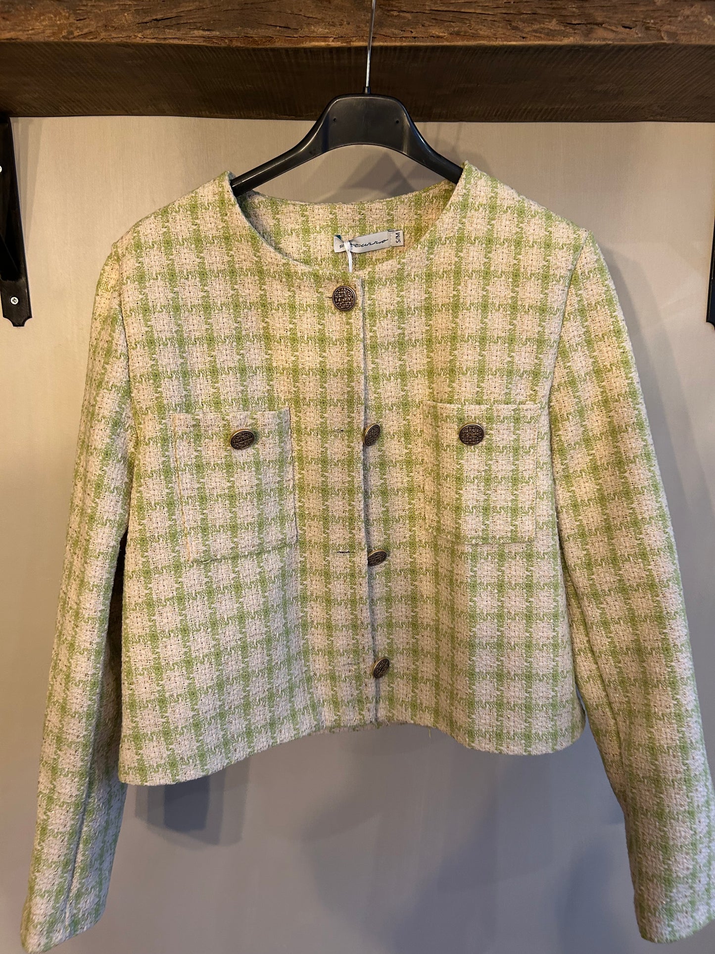 Tweed jasje groen