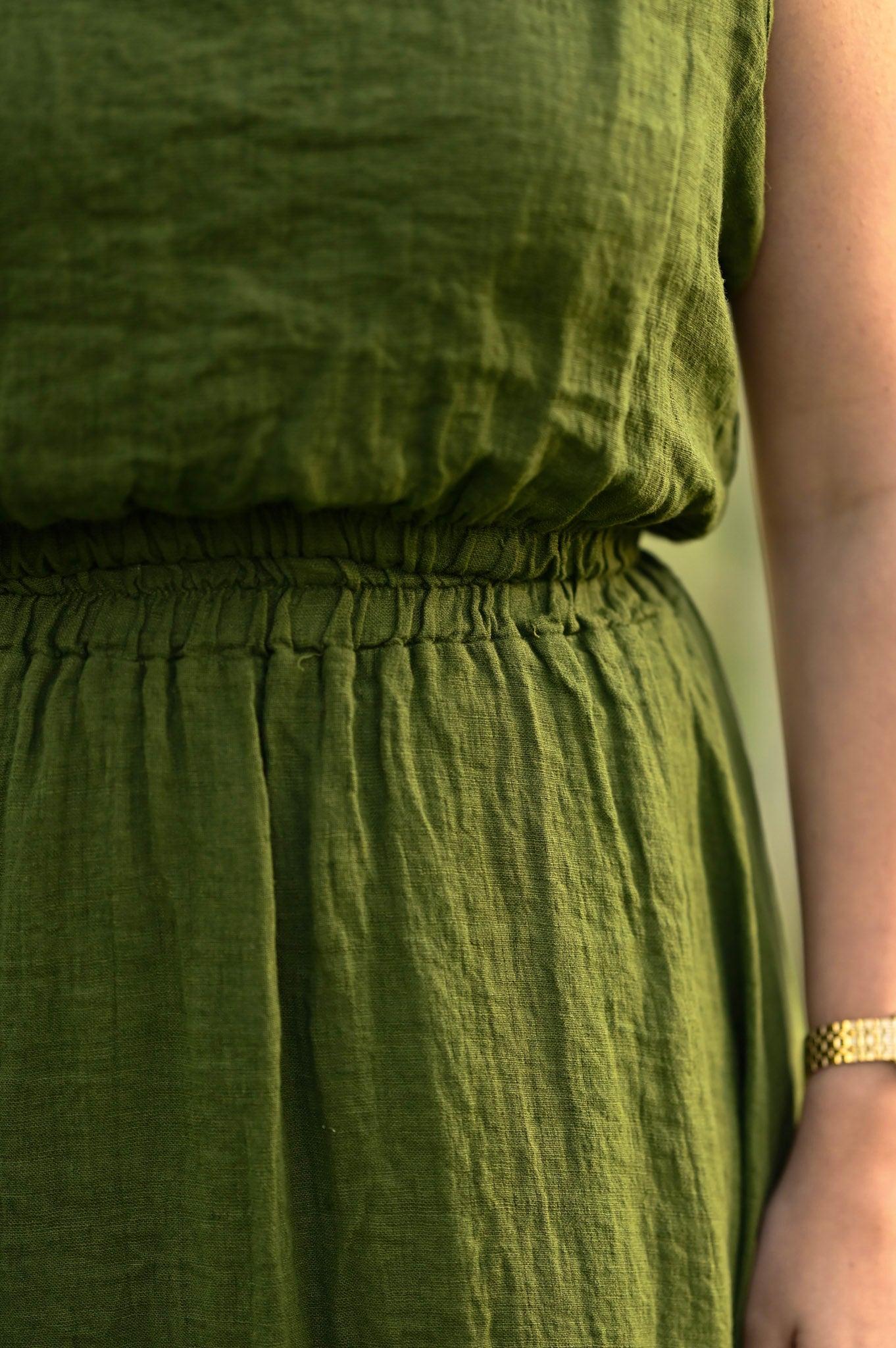 Linnen set green