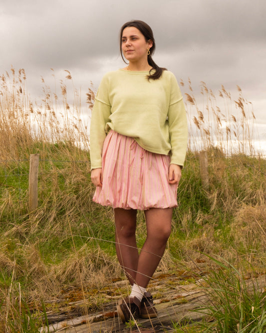 Basic knit trui groen