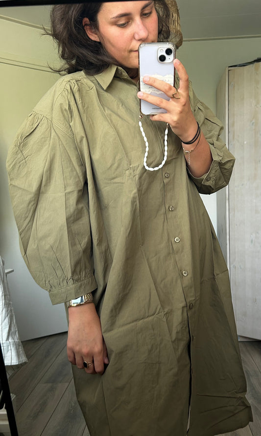 Groene blouse jurk