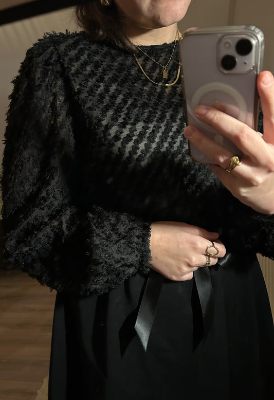 Blouse zwart